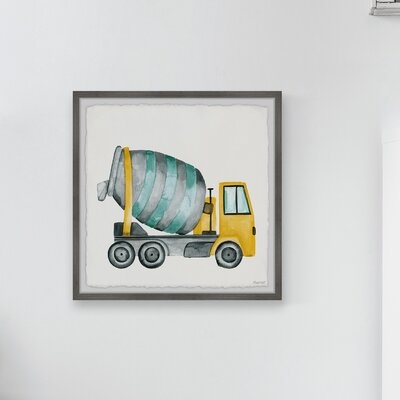 Lugenia Cement Mixer Truck Framed Art - Image 0
