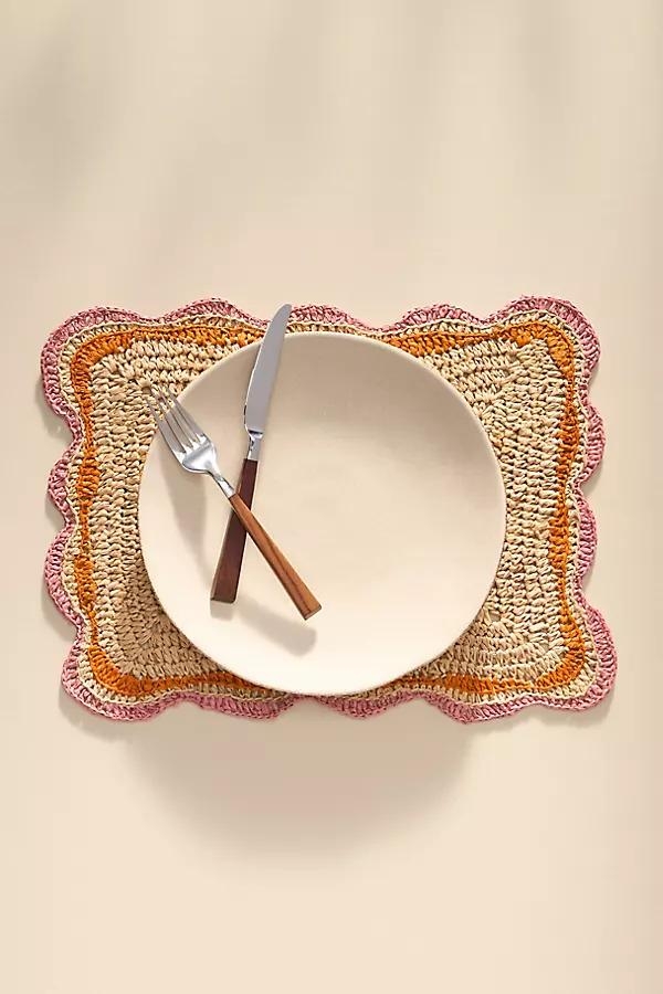 Handwoven Rectangle Garden Party Placemat - Image 0