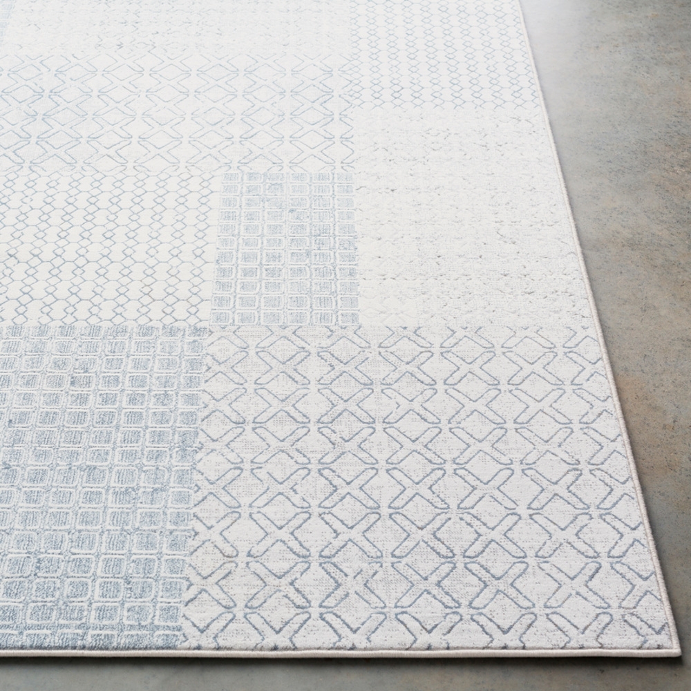 Contempo White Indoor 8'10" x 12'10" Machine Woven Rug - Image 1