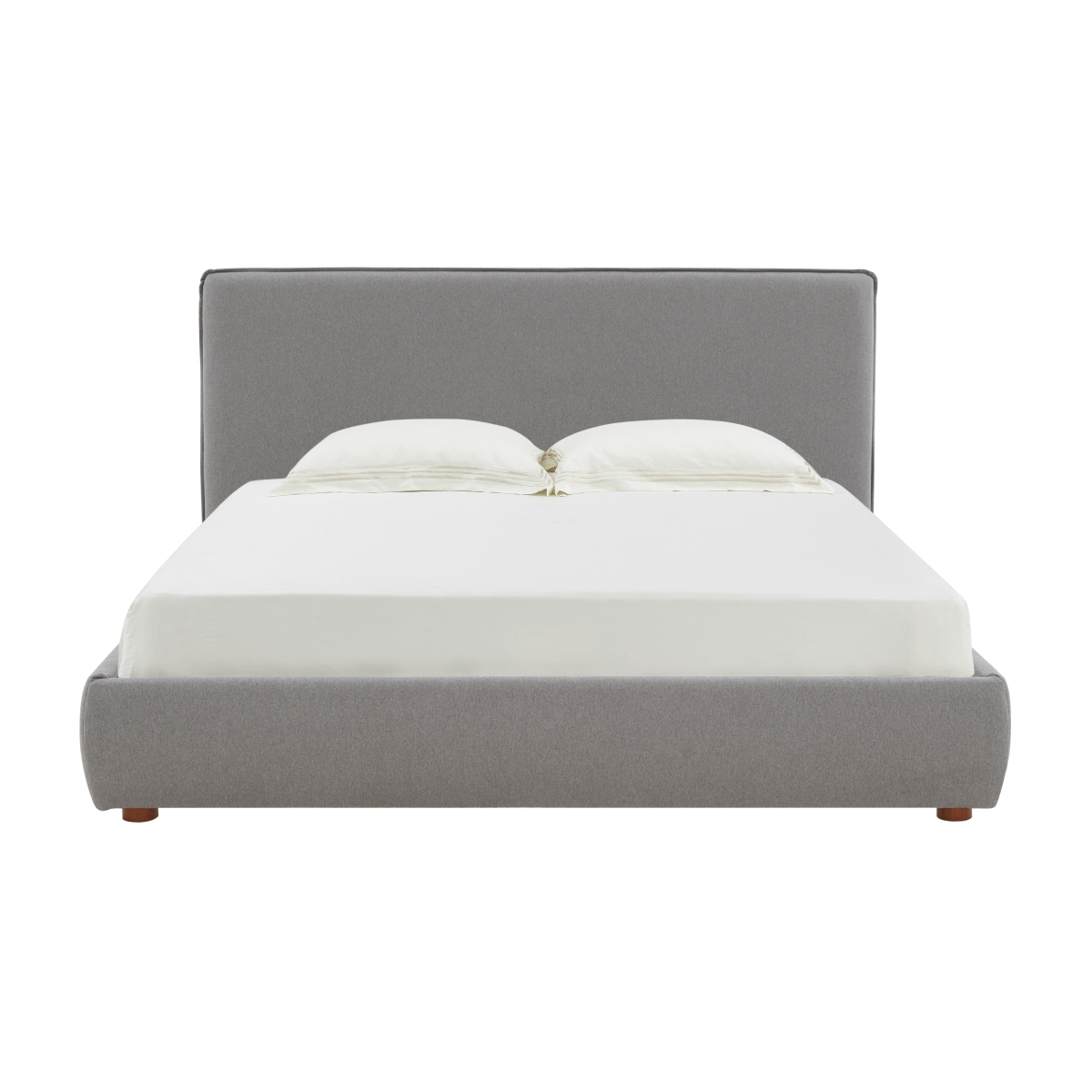 Callahan Boucle Bed - Light Grey - Image 0
