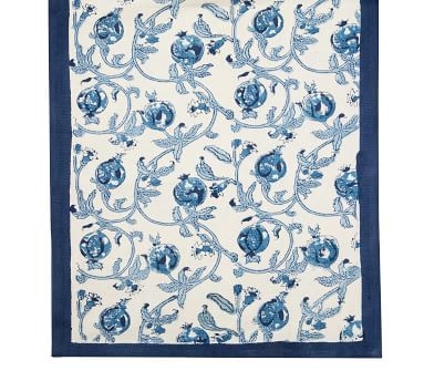 Couleur Nature Granada Cotton Table Runner, 16x90 - Cornflower Blue - Image 3