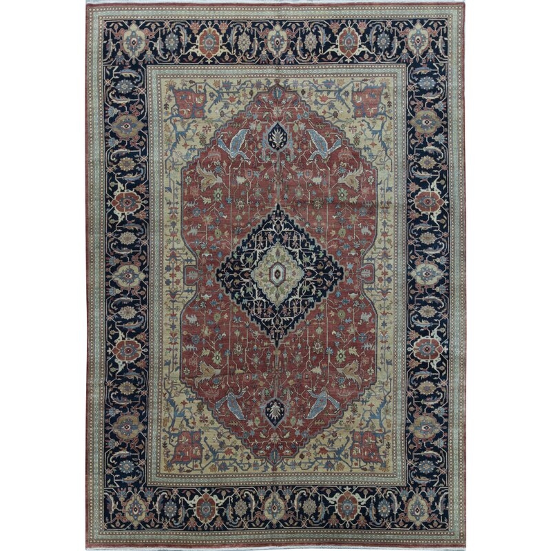 Bokara Rug Co., Inc. Hand-Knotted High-Quality Red and Blue Area Rug - Image 0