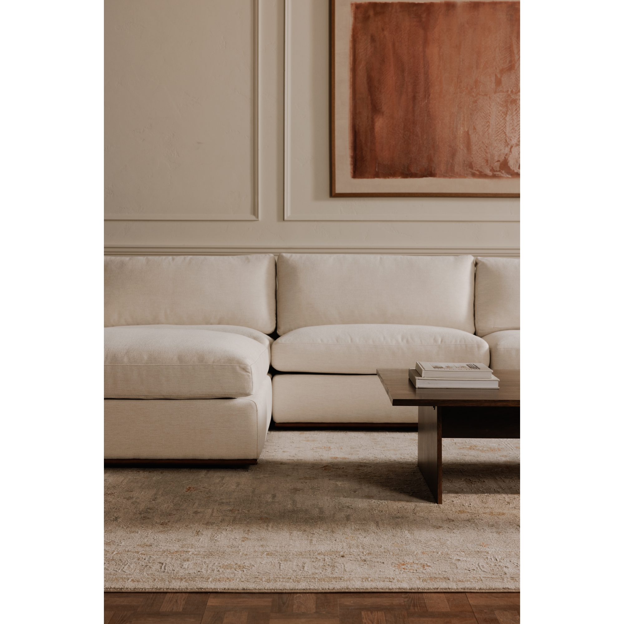 Rue Classic L Modular Sectional Off White - Image 6