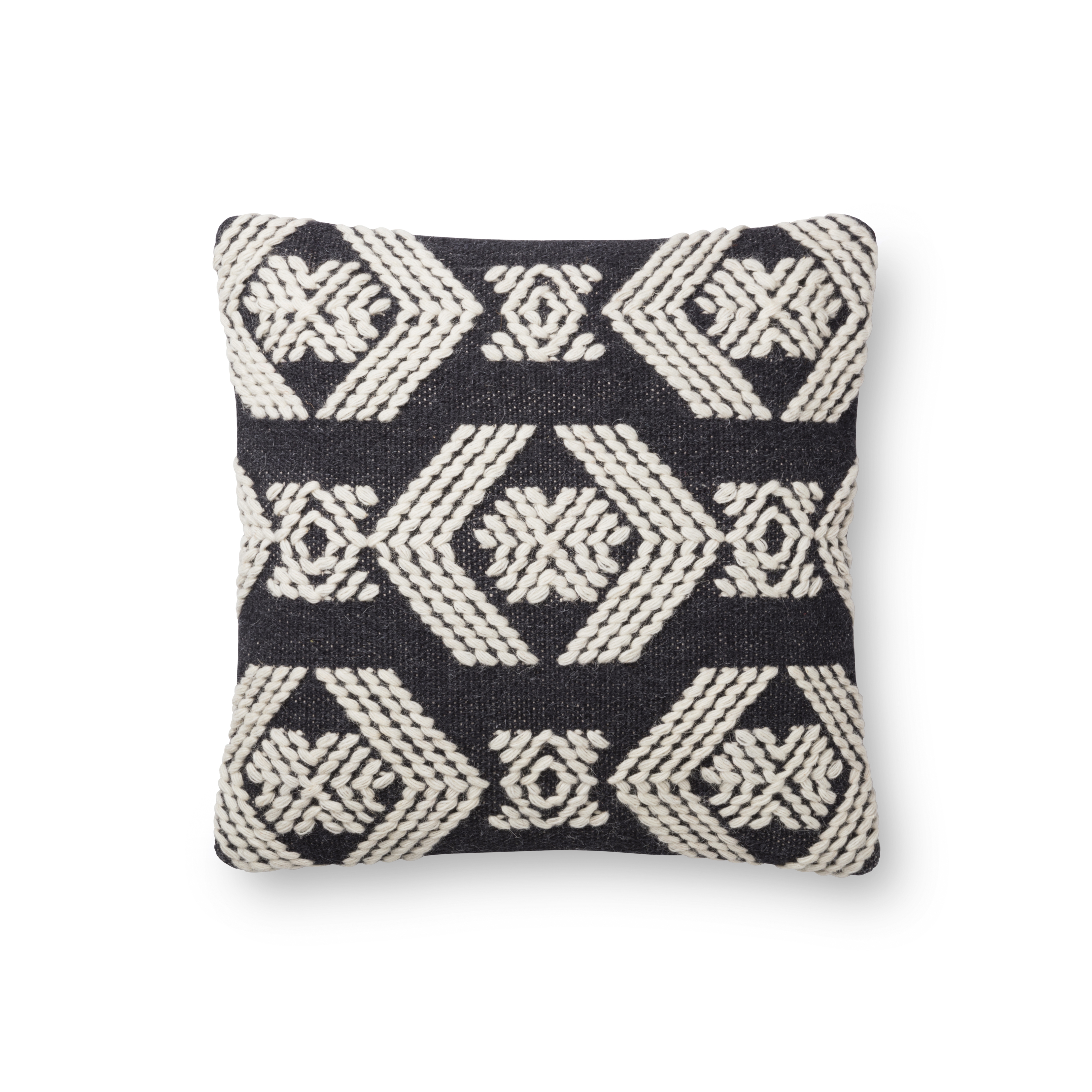 Magnolia Home by Joanna Gaines PILLOWS P1105 INDIGO / IVORY 13" x 35" Cover Only - Image 0