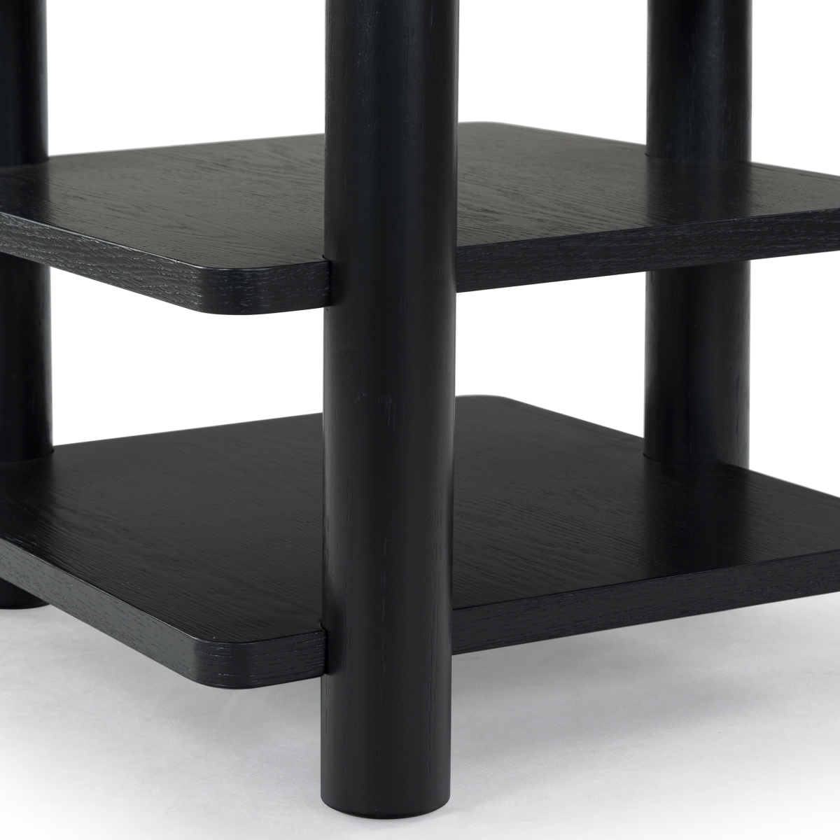 Edisyn 3 Shelf Wood Accent Table - Black - Image 1