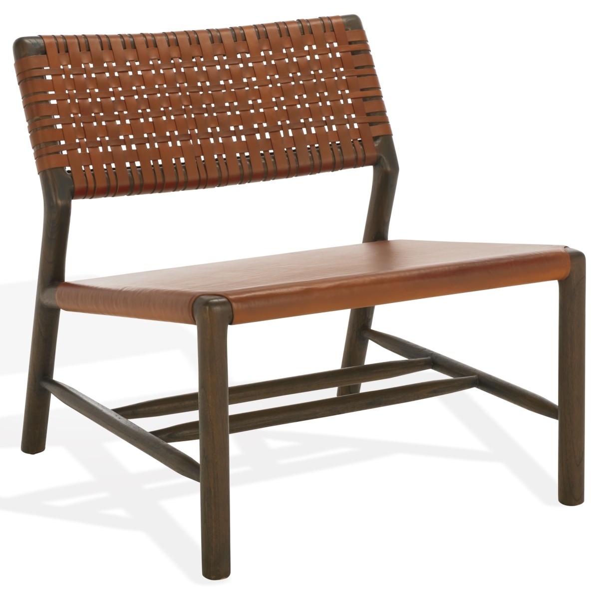 Valdina Woven Leather Acccent - Brown / Walnut - Image 9