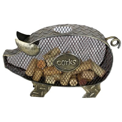 Anke Metal Pig Cork Holder - Image 0