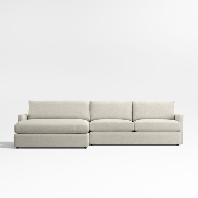 Lounge Classic 2-Piece Sectional Sofa with Double Chaise - Image 0