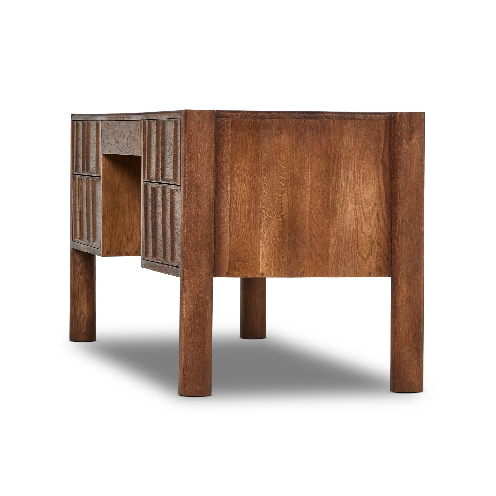 Ezri Desk - Carved Cocoa Oak - Image 11