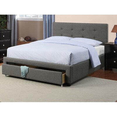 Bobrow Casual Modern Design Upholstered Storage Platform Bed - Image 0