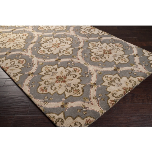 Crowne Gray Indoor 8' x 8' Handmade Rug - Image 1