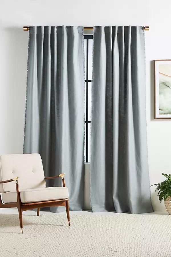 Luxe Linen Blend Woven Curtain - Image 0