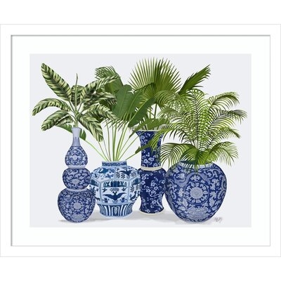 'Chinoiserie Vase Group 1' by Fab Funky - Picture Frame Print on Paper - Image 0