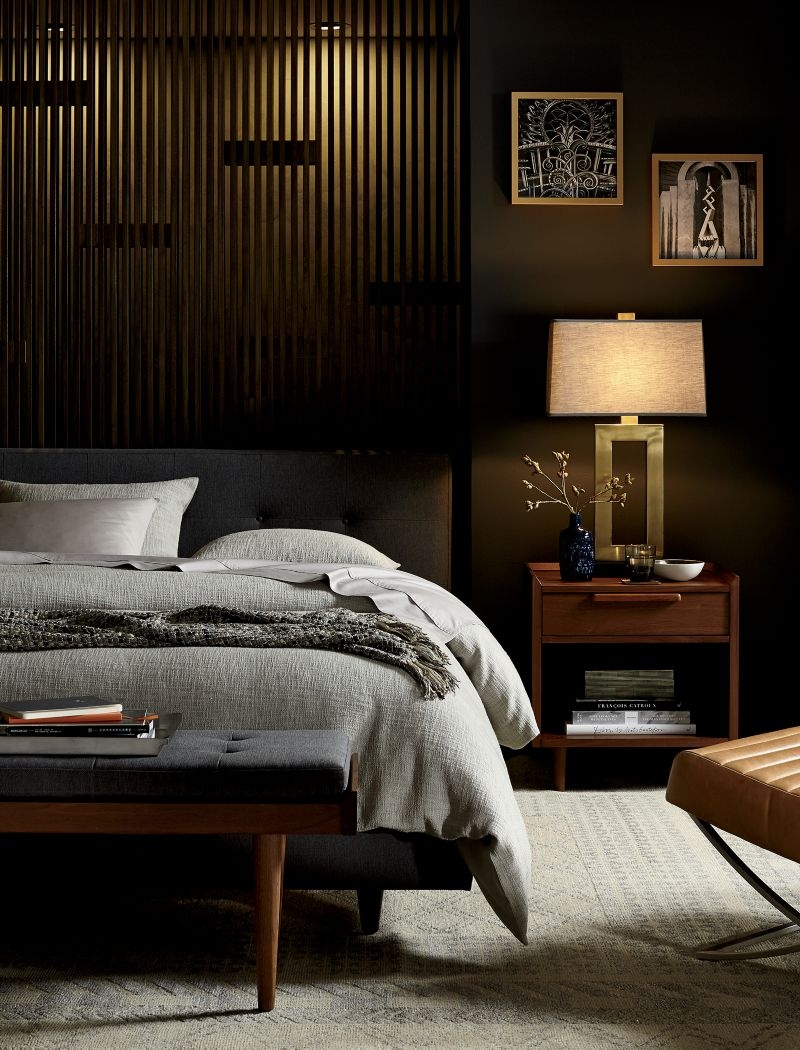 Tate Queen Upholstered Bed 38" - Image 3
