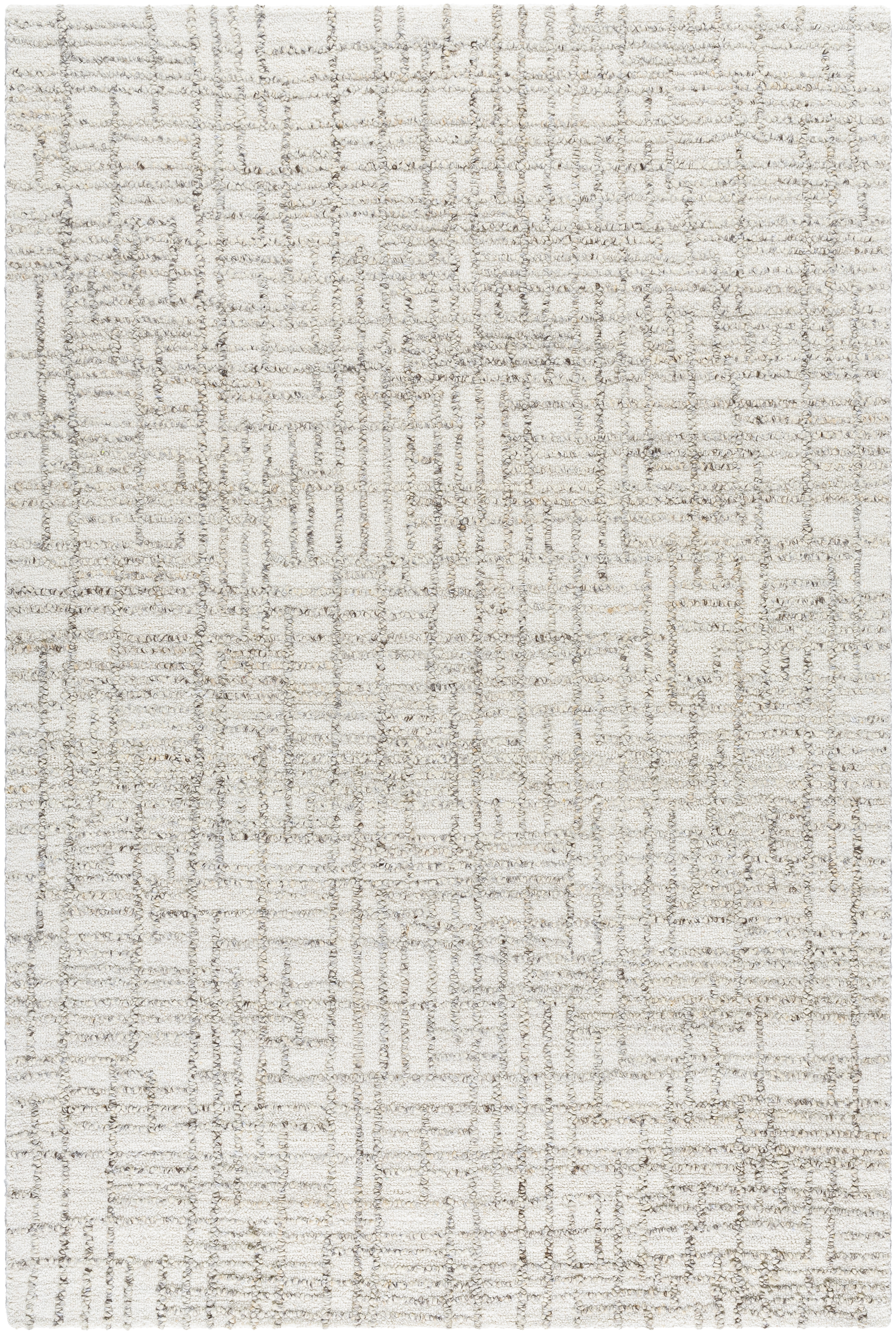 Falcao Beige Indoor 8' x 10' Handmade Rug - Image 0