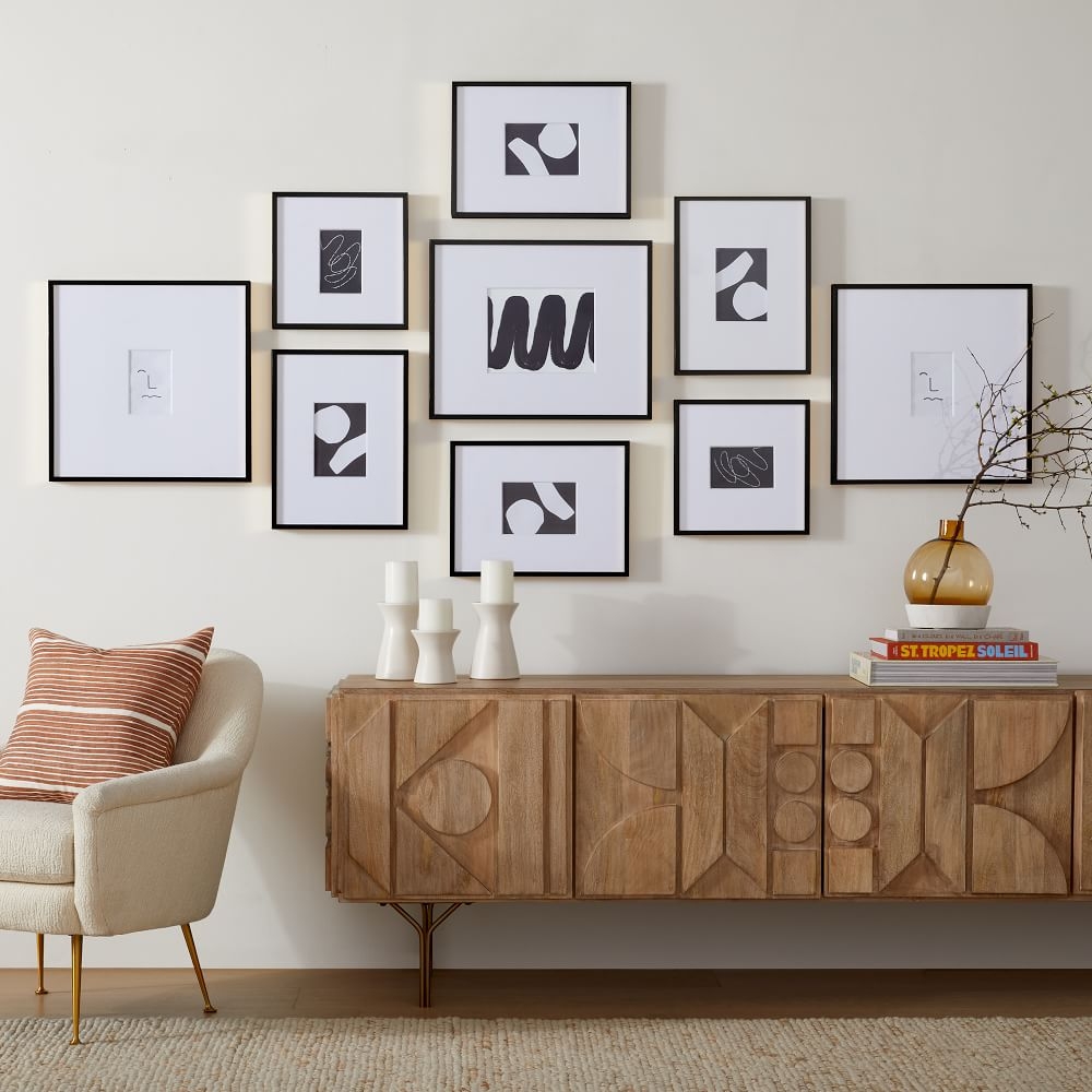 Modern Set of 9, Black - Image 0