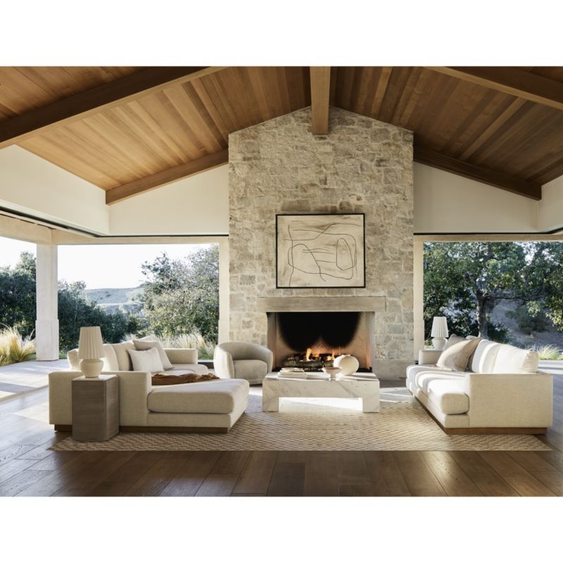 "Good Things" Framed White & Black Abstract Hand-Painted Wall Art 50"x60" - Image 1