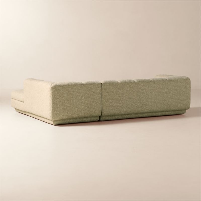 Yarrow 2-Piece L-Shaped Camel Woven Fabric Sectional Sofa with Right-Arm - Image 3