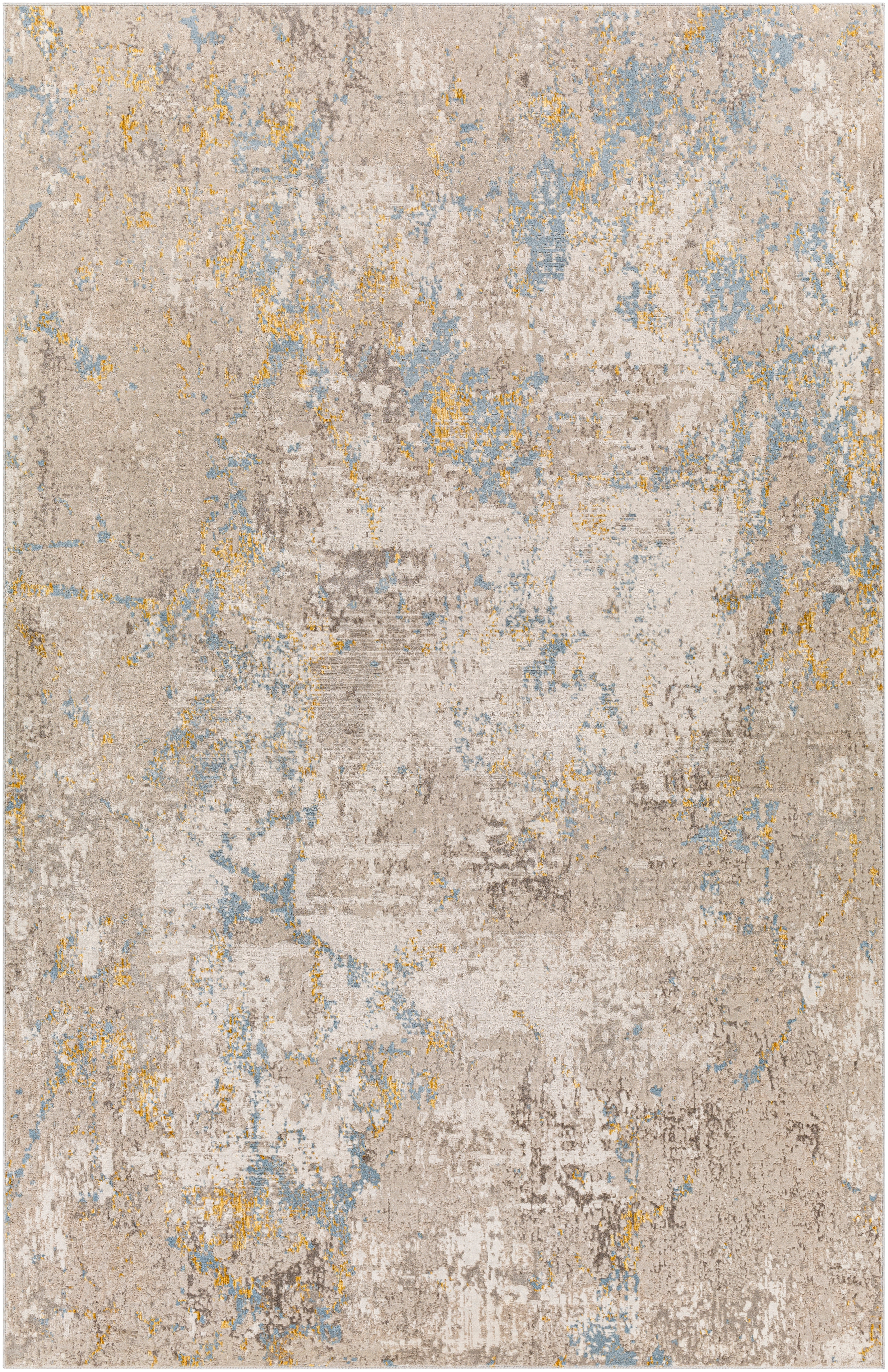Roswell Beige Indoor 9'2" x 12' Machine Woven Rug - Image 0