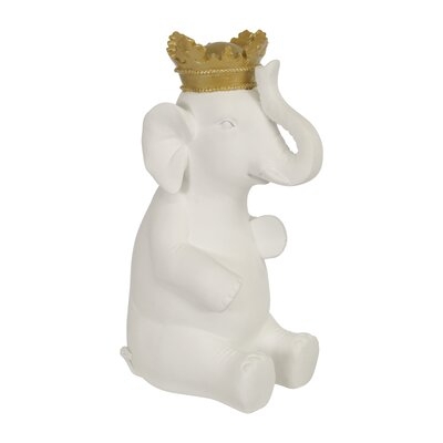 Thebes Elephant with Crown Figurine - Image 0