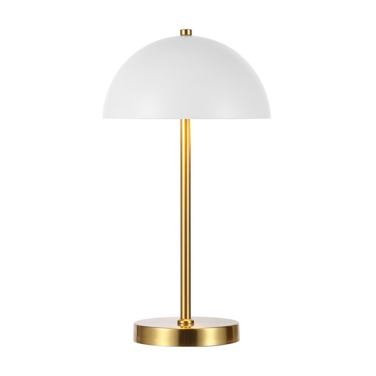 Goldie 18 Inch Table Lamp - Brass/White - Image 2