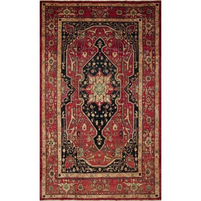 One-of-a-Kind Romona Hand-Knotted Red 10' x 14' Wool Area Rug - Image 0