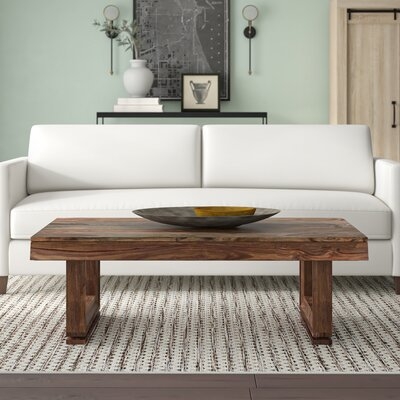 Thorger Solid Wood Sled Coffee Table - Image 0