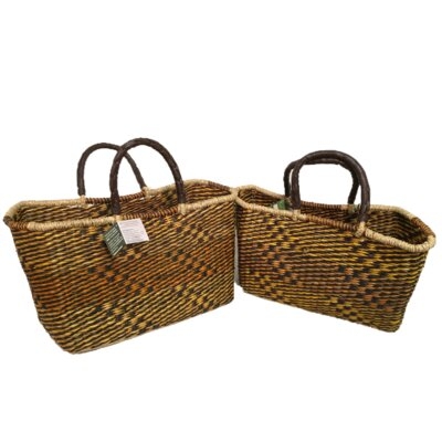 2 Piece Seagrass Basket Set - Image 0