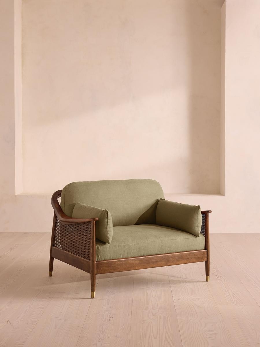 Atlanta Loveseat, Linen, Sage, US - Image 0
