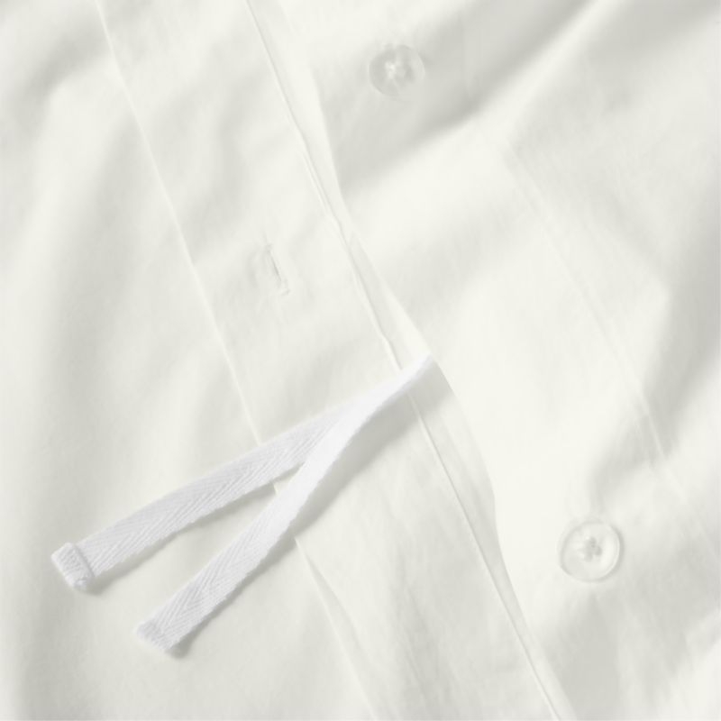 CozyCloud Washed Organic Cotton Pampas Ivory Twin XL Duvet Cover - Image 4