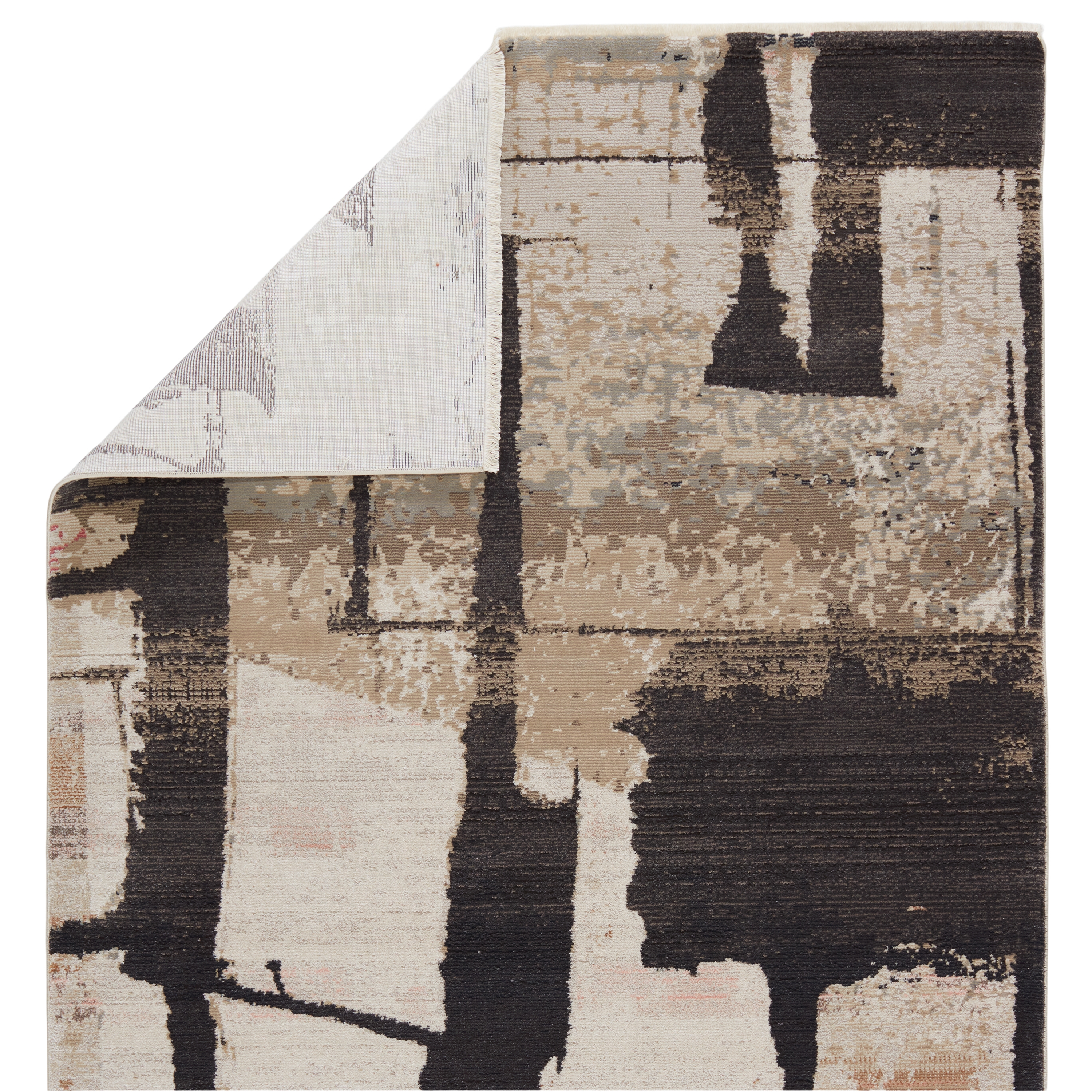 Nikki Chu by Lehana Abstract Dark Brown/ Ivory Area Rug (7'10"X11'1") - Image 2