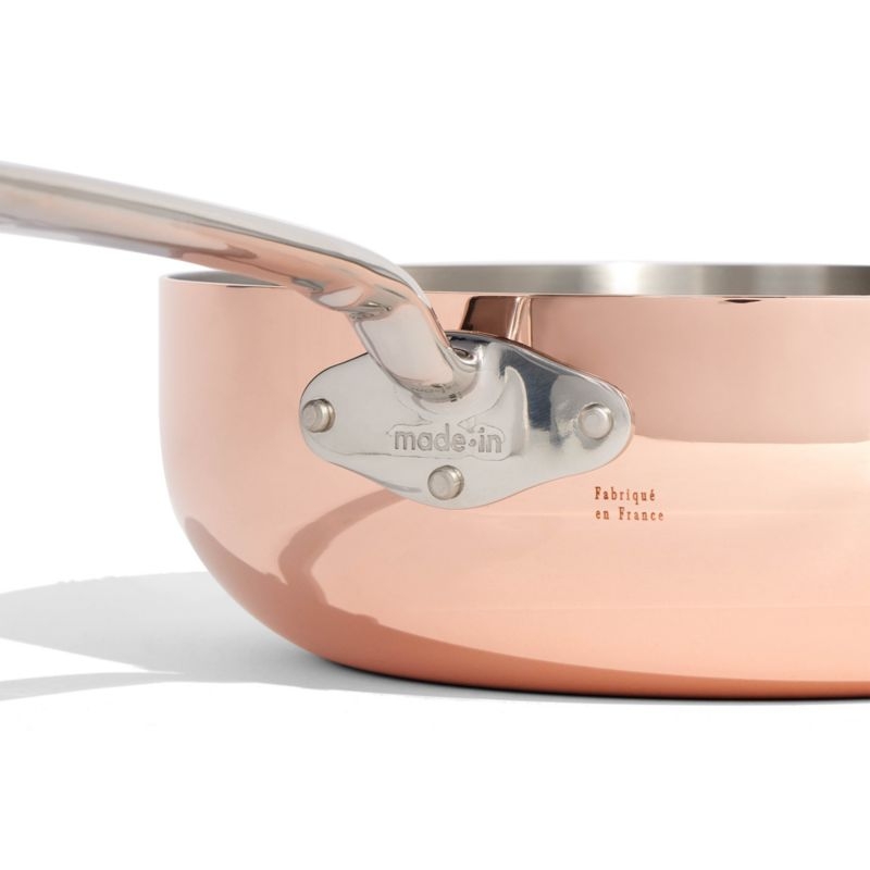 Made In Copper 5.2-Qt. Saucier - Image 1