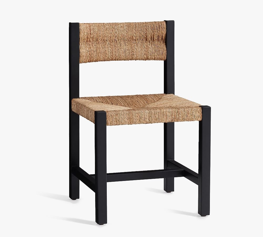Malibu Woven Dining Chair, Warm Black - Image 0