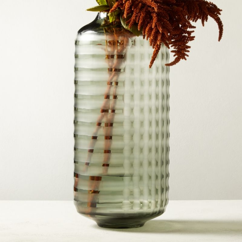 Carter Glass Smoke Vase - Image 1