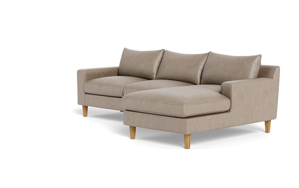 Sloan Leather Right Chaise Sectional - Image 2