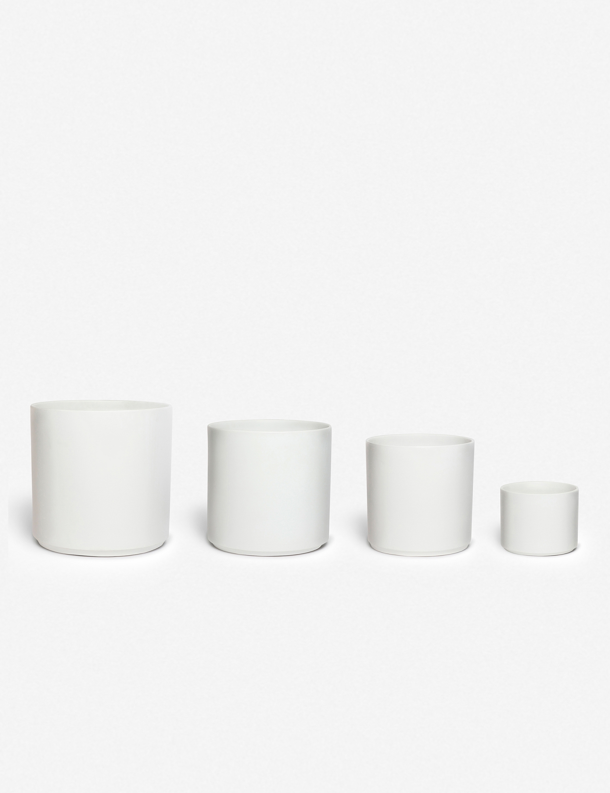 LBE Design Ceramic Planter, White 10"Dia x 9"H - with stand - Image 0