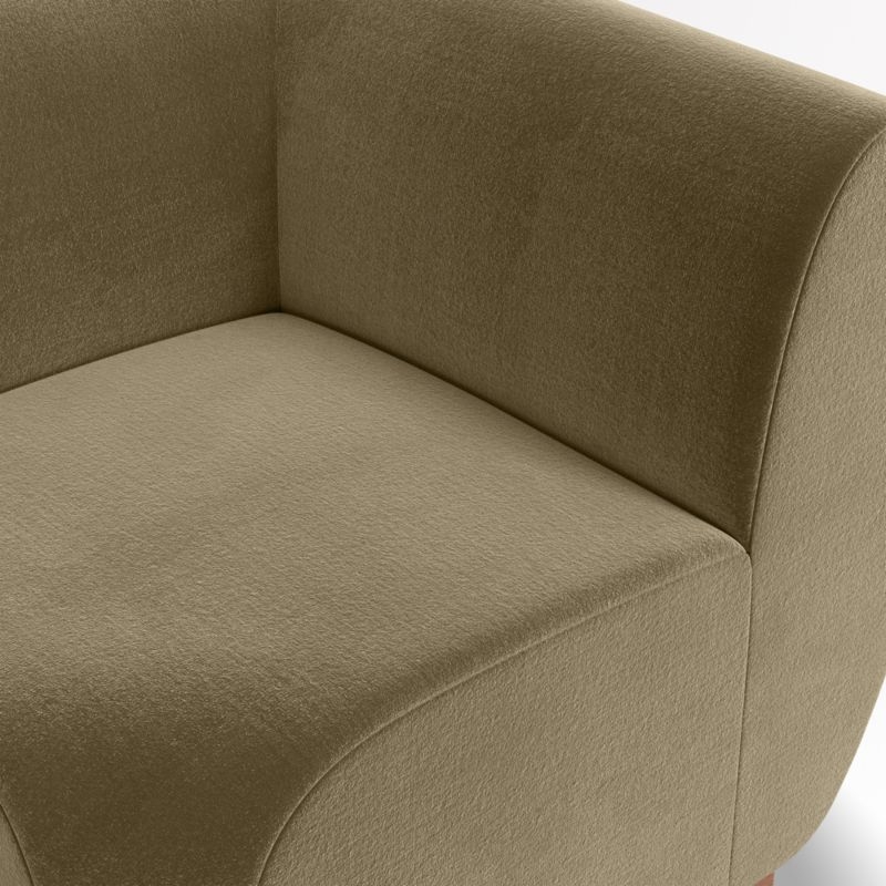 Leandro Hazel Green Double L-Shaped Loveseat Dining Banquette with Square Corner - Image 2