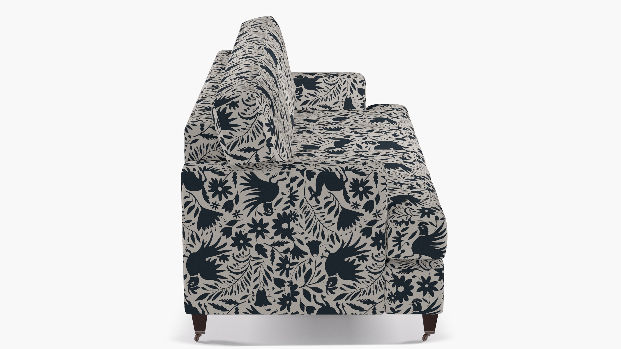 Classic Sofa, Ink Frida, Espresso with Antique Brass Caster - Image 2