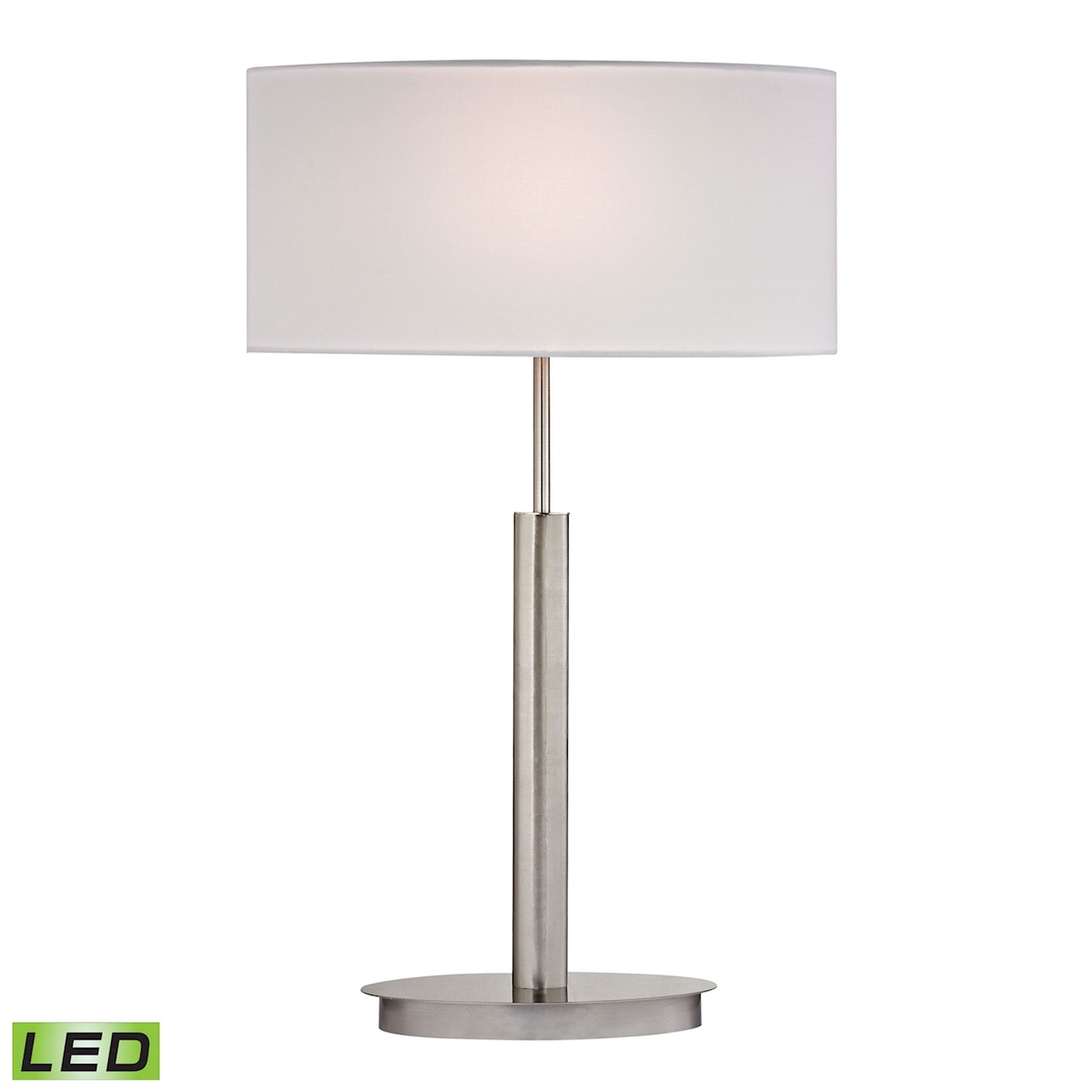 Port Elizabeth 24'' High 1-Light Table Lamp - Satin Nickel - Image 0
