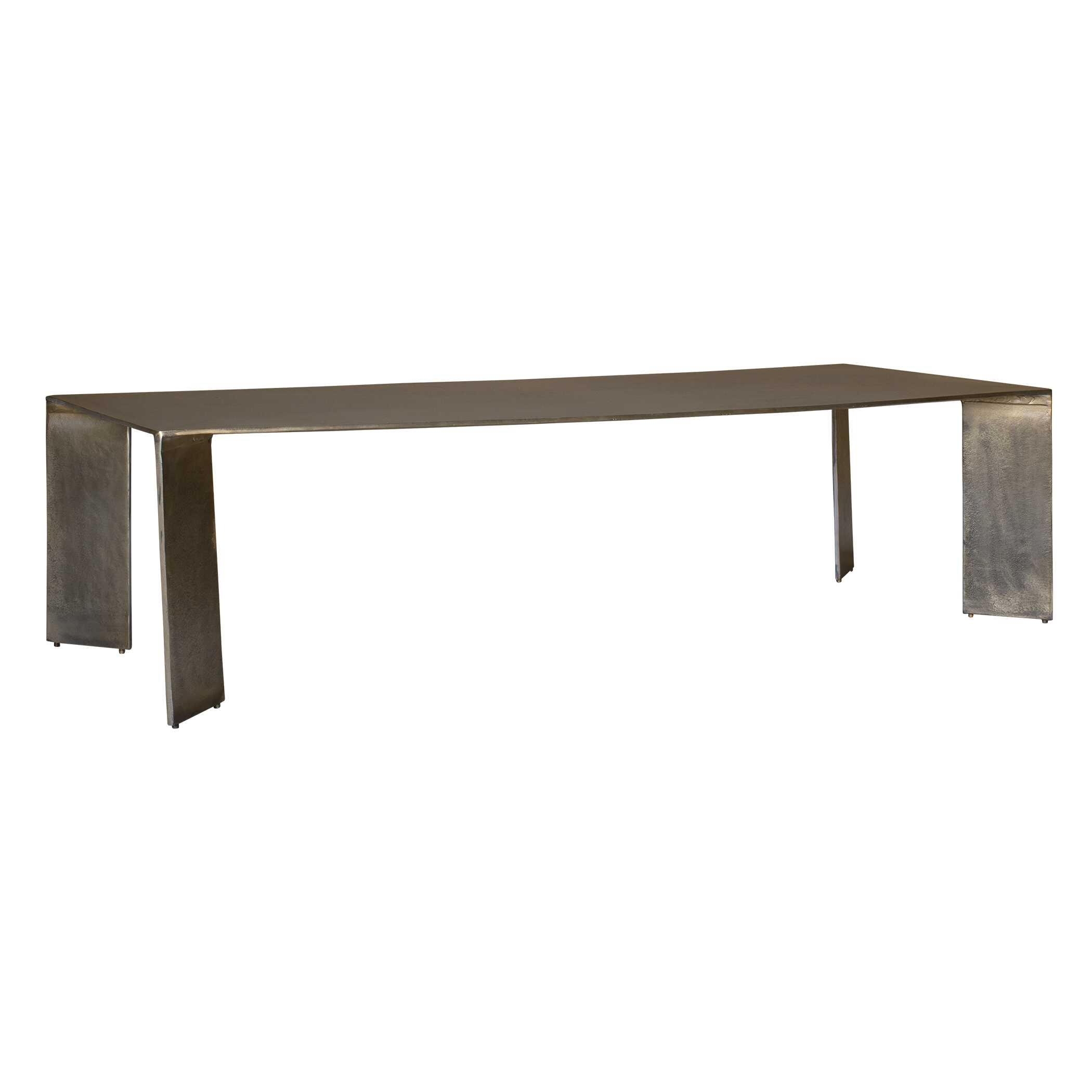 Reade Brass Outdoor Coffee Table - Image 1