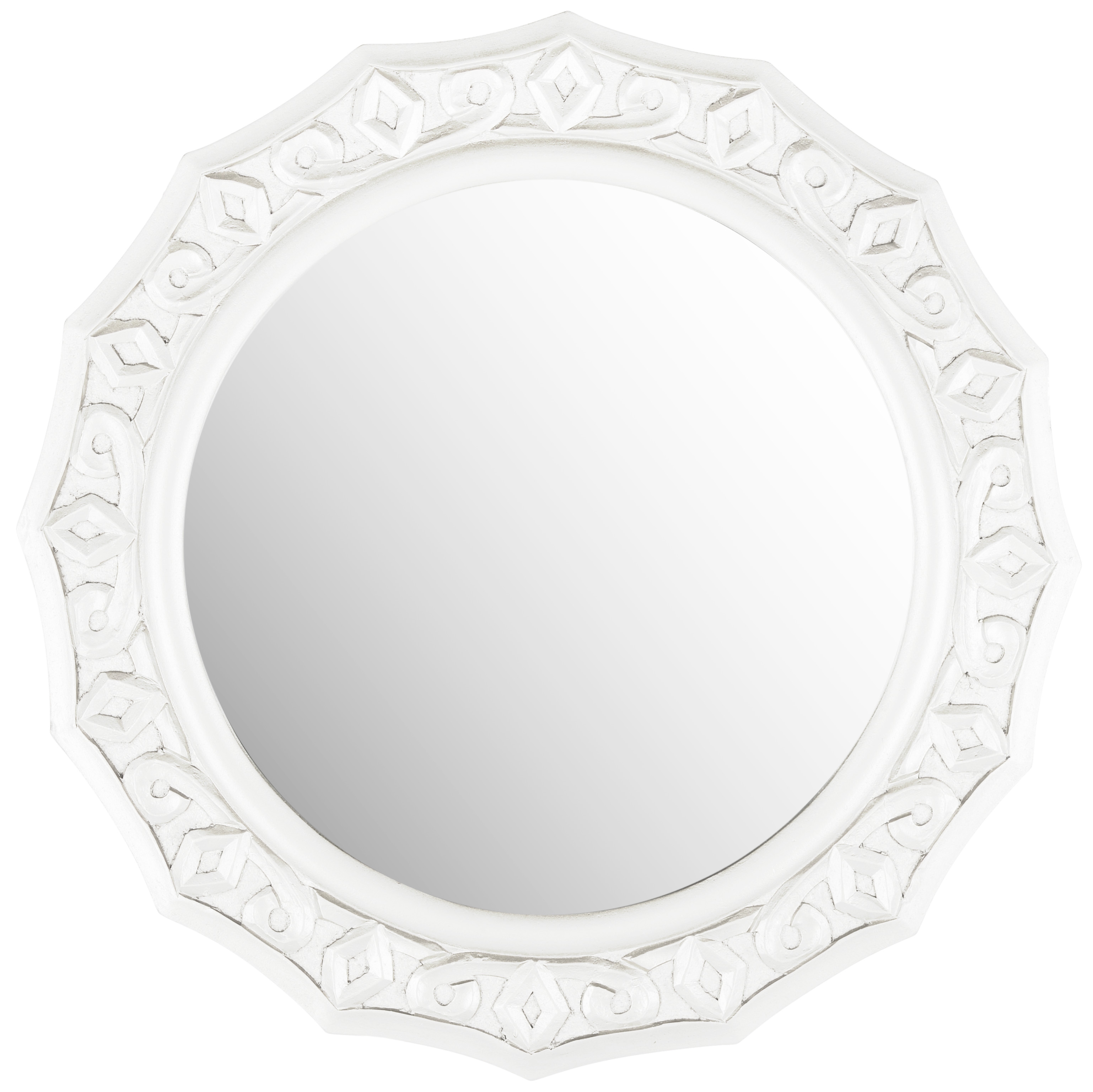 Gossamer Lace Mirror - White - Arlo Home - Image 0