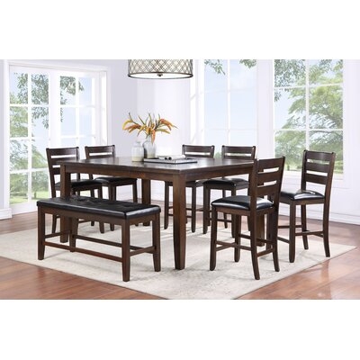 Lilibeth 8 - Piece Counter Height Butterfly Leaf Dining Set - Image 0