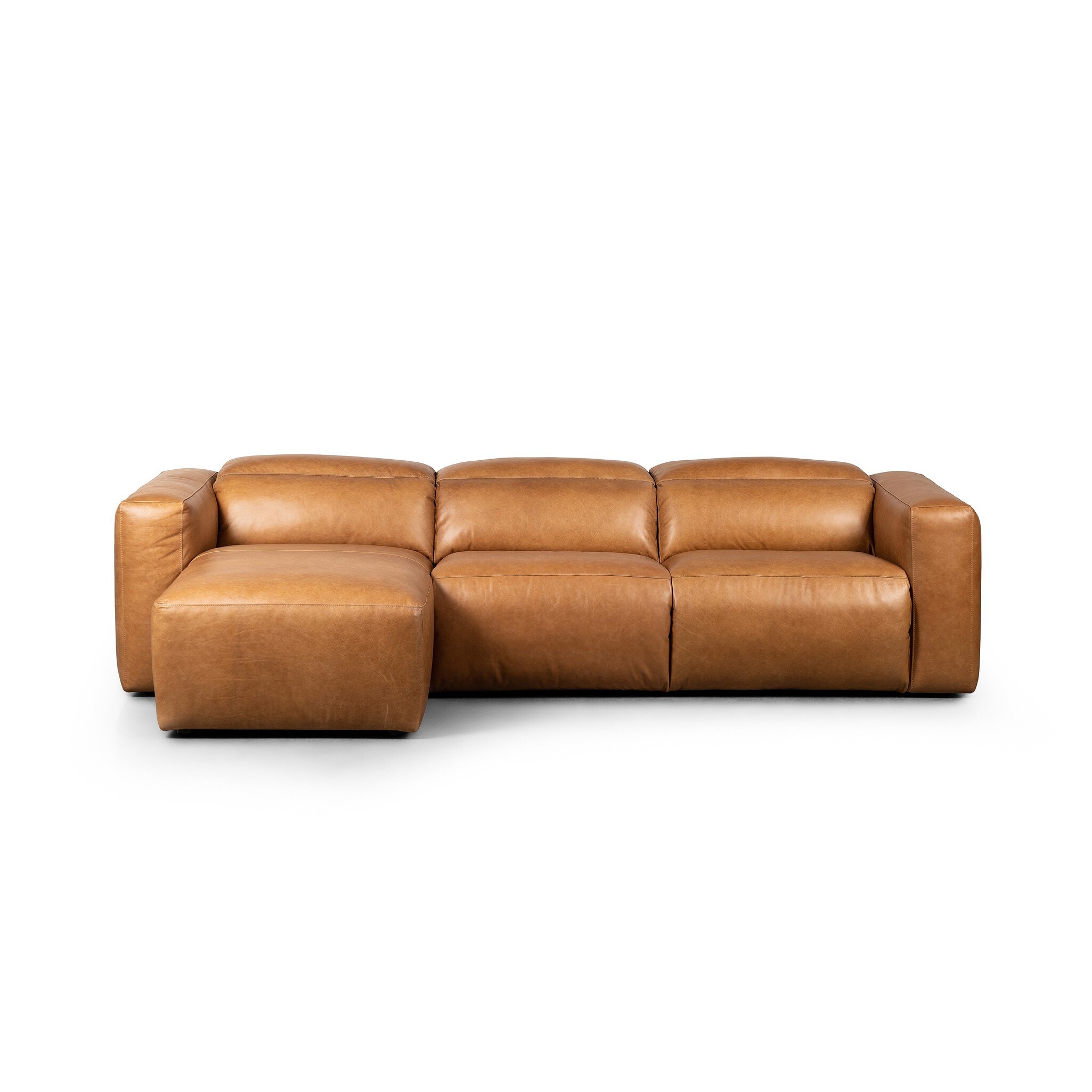 Radley Power Recliner 3-Piece Sectional W/ Chaise - Sonoma Butterscotch - Image 0