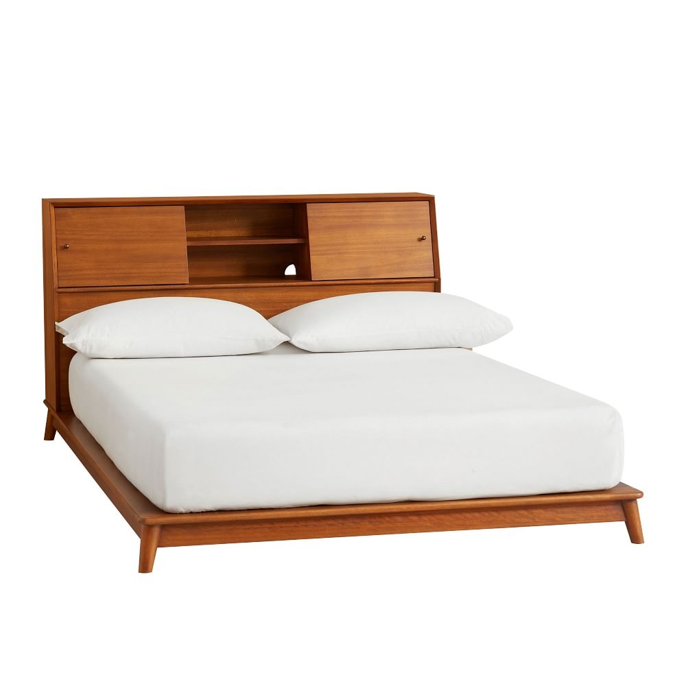 Mid-Century Platform Storage Bed, Queen, Acorn, WE Kids - Image 0