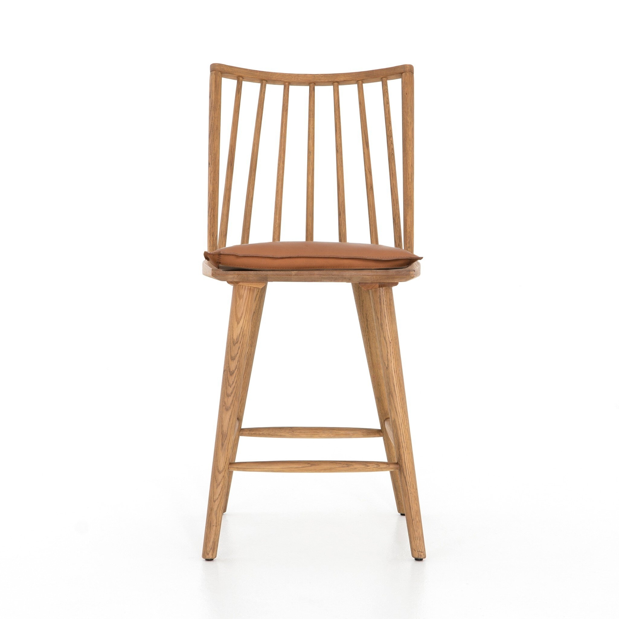 Lewis Windsor Bar + Counter Stool - Whiskey Saddle - Image 2
