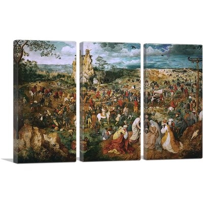 ARTCANVAS The Road To Calvary 1564 Canvas Art Print By Pieter Bruegel The Elder_Rectangle - Image 0