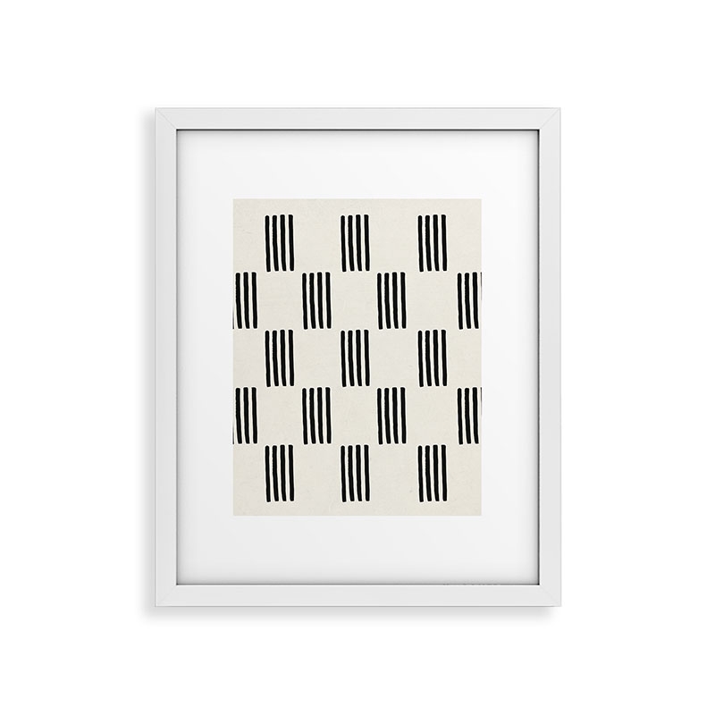 Formation by Rose Beck - Framed Art Print Modern White 24" x 36" - Image 0