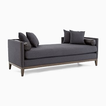 Upholstered Nailhead Double Chaise - Image 1