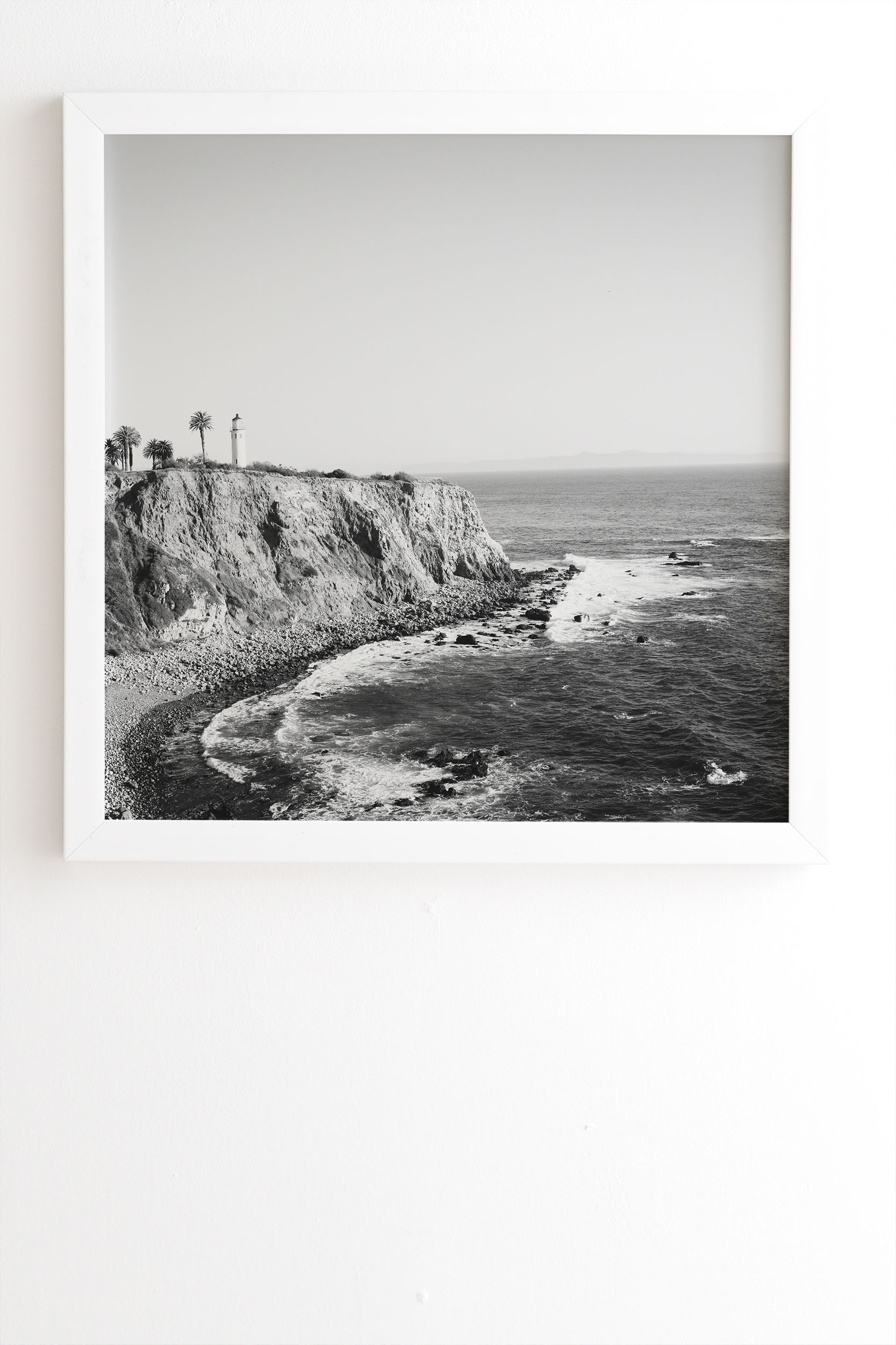 Palos Verdes by Ann Hudec - Framed Wall Art Basic White 20" x 20" - Image 1