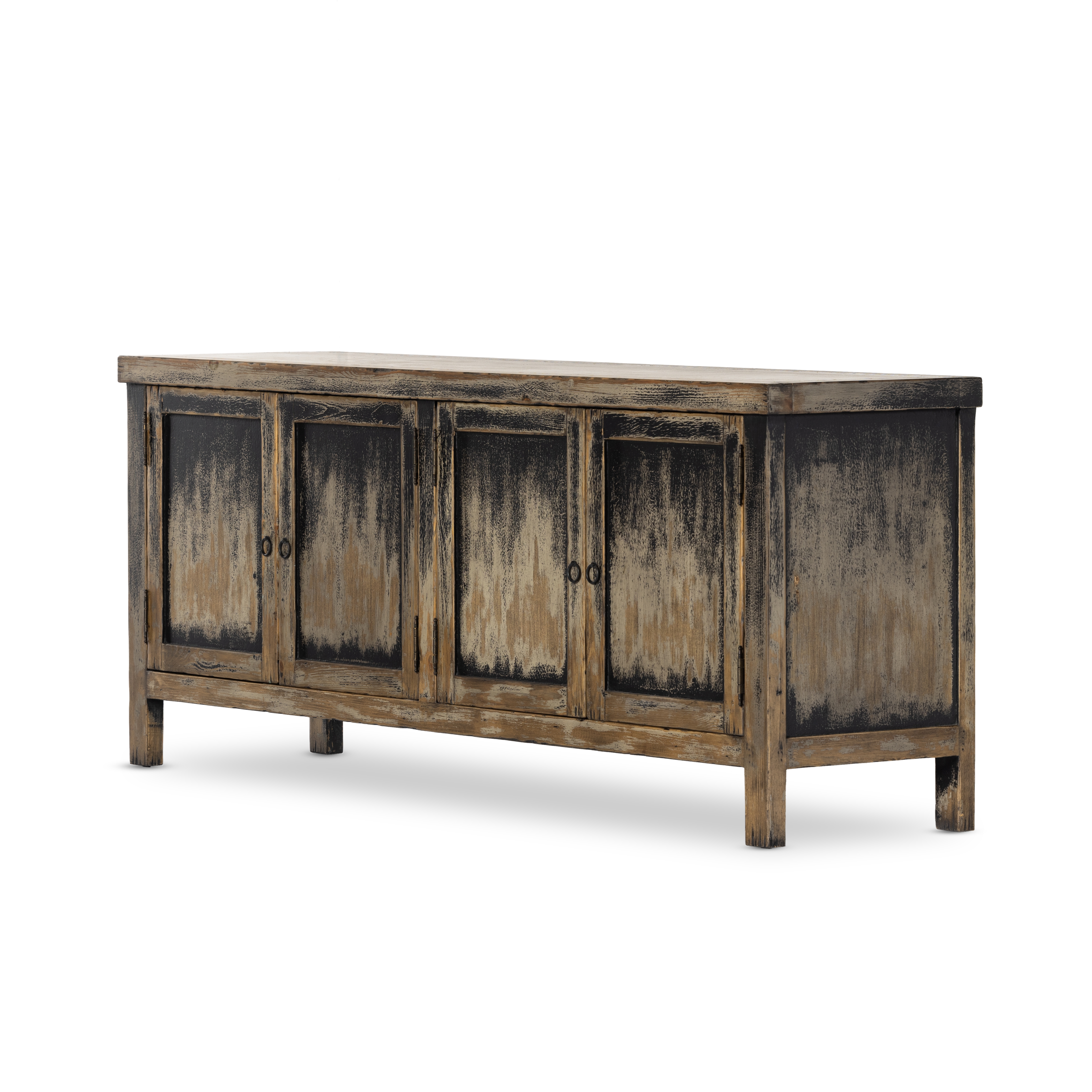 Hitchens Media Console - Worn Black - Image 0